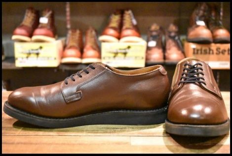 【9D 良品 11年】レッドウィング 9102 ポストマン シューズ ブラウン 茶 チョコレートシャパラル 短靴 ブーツ redwing HOPESMORE