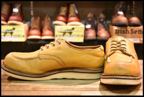 【8.5D 良品 11年】レッドウィング 8108 オックスフォード メイズ マスタング 黄色 モックトゥ ローカット ブーツ redwing HOPESMORE