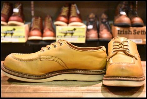 【8.5D 良品 11年】レッドウィング 8108 オックスフォード メイズ マスタング 黄色 モックトゥ ローカット ブーツ redwing HOPESMORE