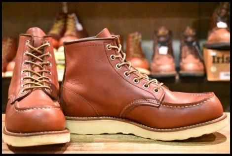【7.5D 良品 11年】レッドウィング 9106 アイリッシュセッター 赤茶 レッド ブラウン モックトゥ 8875 ブーツ redwing HOPESMORE