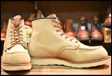 【9E 美品 11年】レッドウィング 8173 スエード アイリッシュセッター ホーソーン ラフアウト モックトゥ ブーツ redwing HOPESMORE