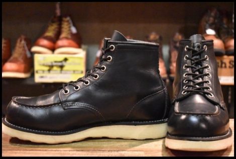 【7.5E 良品 04年】レッドウィング 8179 アイリッシュセッター 黒 ブラッククローム モックトゥ レースアップ ブーツ redwing HOPESMORE