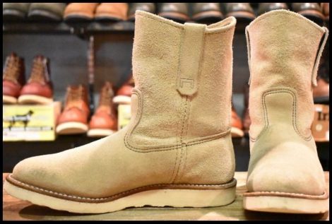 【8.5E 良品 08年】レッドウィング 8168 スエード ペコス ホーソーン アビレーン ラフアウト プルオン ブーツ redwing pecos HOPESMORE