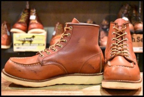【7.5E 良品 09年】レッドウィング 8875 アイリッシュセッター 赤茶 オロラセット モックトゥ ブーツ 編み上げ redwing HOPESMORE
