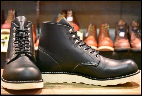 【7.5D 箱付 美品 10年】レッドウィング 8165 アイリッシュセッター ブラッククローム プレーントゥ 編み上げ ブーツ redwing HOPESMORE
