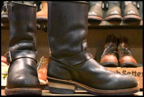【7D 良品 06年】レッドウィング 2268 エンジニア 黒 ブラッククローム スチールトゥ ブーツ redwing HOPESMORE