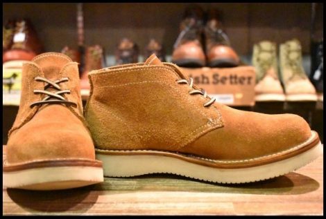 【UK8 良品】VIBERG ヴァイバー スエード チャッカブーツ 茶 ディストレスドラフアウト 編み上げ 短靴 ヴィバーグ バイバーグ HOPESMORE
