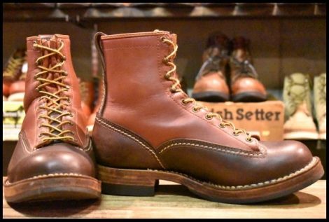 【10EE 良品 14年】WESCO ウエスコ カスタムジョブマスターLTT ブラウン×レッドウッド ツートン ビブラム705 編み上げ ブーツ HOPESMORE