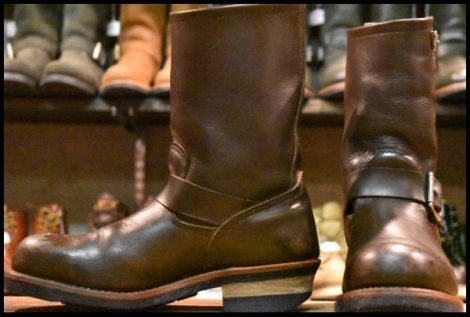 【7D 良品 09年】レッドウィング 2967 エンジニア 茶 チョコレート クローム ブラウン スチールトゥ ブーツ redwing 2269 HOPESMORE