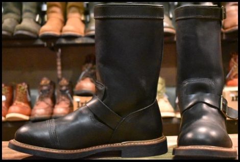 【10D 美品 11年】レッドウィング 8122 アイアンスミス エンジニア ブラック ハーネス 黒 キャップトゥ ブーツ redwing HOPESMORE