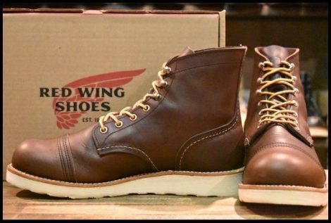 【9D 箱付 美品 23年】レッドウィング 8088 アイアンレンジャー アンバーハーネス 茶 編み上げ レースアップ ブーツ redwing HOPESMORE