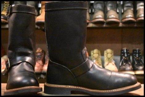 【10D 美品 11年】レッドウィング 8122 アイアンスミス エンジニア ブラック ハーネス 黒 キャップトゥ ブーツ redwing HOPESMORE