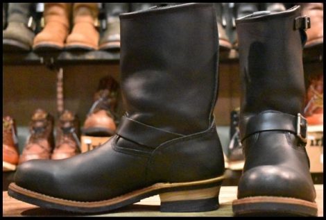 【10D 良品 08年】レッドウィング 2268 エンジニア 黒 ブラッククローム スチールトゥ ブーツ redwing HOPESMORE