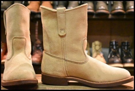 【8EEE 美品 羽タグ】レッドウィング 1188 スエード ペコス タン ラフアウト ベージュ ブーツ redwing pecos HOPESMORE