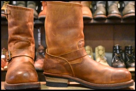 【10D 良品 11年】レッドウィング 2972 エンジニア 茶 カッパー ラフ＆タフ スチールトゥ ブラウン ブーツ redwing HOPESMORE