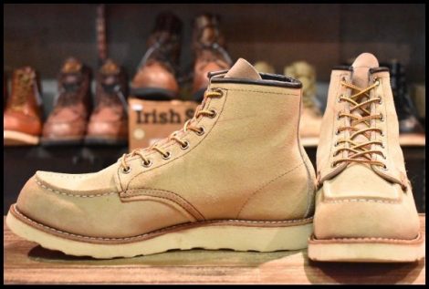 【8.5D 良品 14年】レッドウィング 8173 スエード アイリッシュセッター ホーソーン ラフアウト モックトゥ ブーツ redwing HOPESMORE