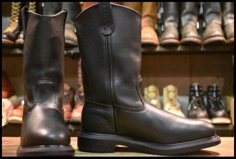 【8D 美品 06年】レッドウィング 2253 ペコス 黒 ブラッククローム スチールトゥ 8155 1180 ブーツ redwing pecos HOPESMORE