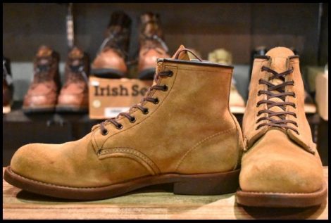 【8.5D 良品 09年】レッドウィング 9162 ブラックスミス ホーソーンミュールスキナーラフアウト ブラウン ブーツ redwing HOPESMORE