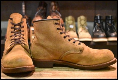 【8.5D 良品 09年】レッドウィング 9162 ブラックスミス ホーソーンミュールスキナーラフアウト ブラウン ブーツ redwing HOPESMORE