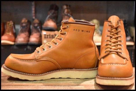 【7.5E 良品 11年】レッドウィング 9875 アイリッシュセッター ゴールドラセット モックトゥ レースアップ ブーツ redwing HOPESMORE