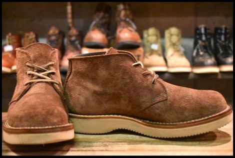 【UK7 良品】VIBERG ヴァイバー スエード チャッカブーツ 茶 ブラウン ラフアウト 編み上げ 短靴 ヴィバーグ バイバーグ HOPESMORE