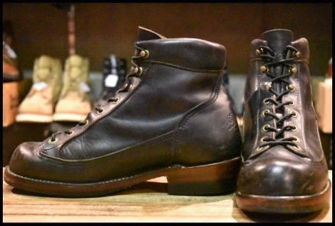 【8 良品】Danner ダナー トランプル D1800 ブラック 黒 タイガムソール マウンテンブーツ トレッキング 編み上げ ブーツ HOPESMORE