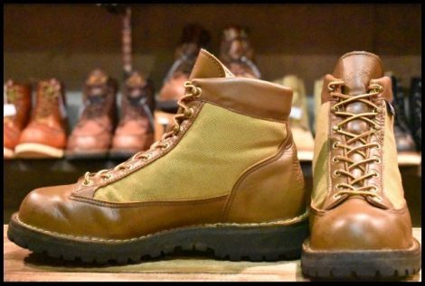 【8.5EE 良品 白タグ】Danner ダナーライト 30420X 茶 ブラウン カーキ ゴアテックス GORE-TEX 編み上げ ハイキング ブーツ HOPESMORE