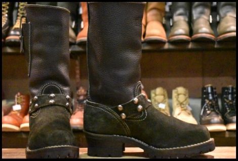 【7.5D 箱付 良品 12年】WESCO×Lynch Silversmith ウエスコ リンチシルバースミス カスタムボス 黒 スエード ブーツ BOSS HOPESMORE
