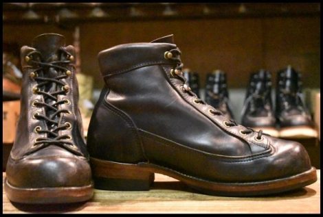 【8 良品】Danner ダナー トランプル D1800 ブラック 黒 タイガムソール マウンテンブーツ トレッキング 編み上げ ブーツ HOPESMORE