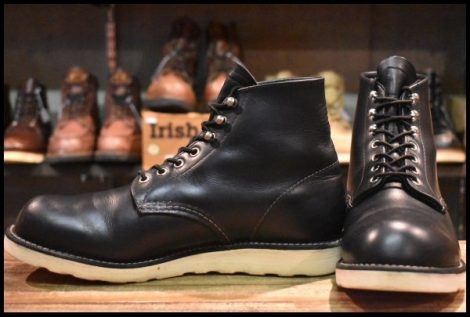 【9.5D 良品 犬タグ復刻 21年】レッドウィング 8165 アイリッシュセッター 黒 ブラッククローム プレーントゥ ブーツ redwing HOPESMORE