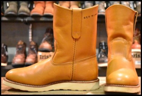 【7.5E 美品 11年】レッドウィング 9866 ゴールドラセット ペコス 茶 プルオン クッションソール ブーツ redwing pecos HOPESMORE