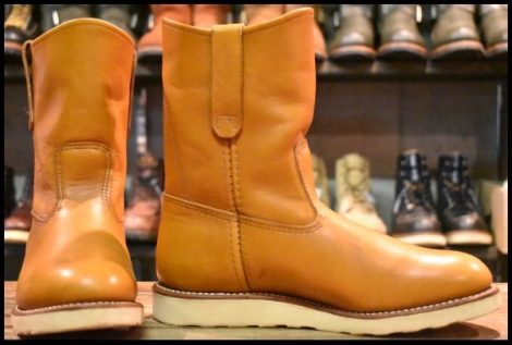 【7.5E 美品 11年】レッドウィング 9866 ゴールドラセット ペコス 茶 プルオン クッションソール ブーツ redwing pecos HOPESMORE