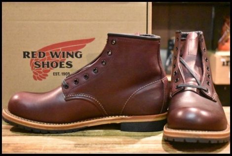 【8D 箱付 未使用 13年】レッドウィング 9011 ベックマン ブラックチェリー フェザーストーン プレーントゥ ブーツ redwing HOPESMORE