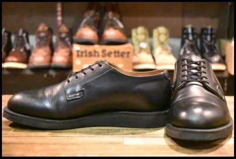 【8D 美品 17年】レッドウィング 101 ポストマン シューズ 黒 ブラック シャパラル 短靴 レースアップ ブーツ redwing HOPESMORE