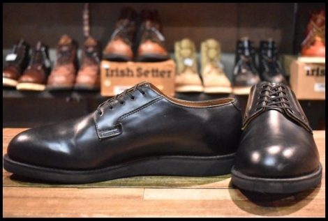 【11D 美品 22年】レッドウィング 101 ポストマン シューズ 黒 ブラック シャパラル 短靴 レースアップ ブーツ redwing HOPESMORE