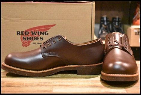 【8.5D 箱付 未使用 13年】レッドウィング 8050 フォアマン オックスフォード チョコレート クローム ローカット ブーツ redwing HOPESMORE
