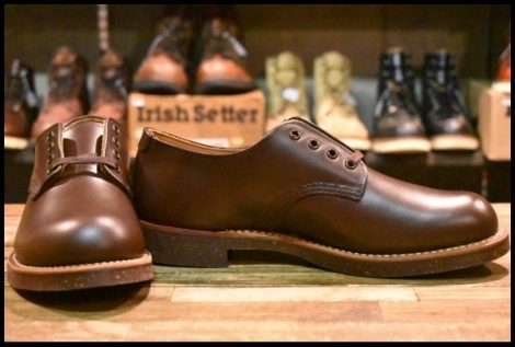 【8.5D 箱付 未使用 13年】レッドウィング 8050 フォアマン オックスフォード チョコレート クローム ローカット ブーツ redwing HOPESMORE