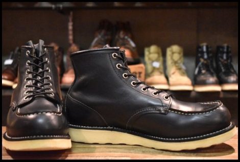 【10D 良品 05年】レッドウィング 8130 アイリッシュセッター 黒 ブラッククローム モックトゥ 8179 ブーツ redwing HOPESMORE