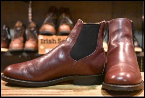 【6.5D 美品 17年】レッドウィング 9077 ミルワン コングレス ブラックチェリー フェザーストーン サイドゴア ブーツ redwing HOPESMORE