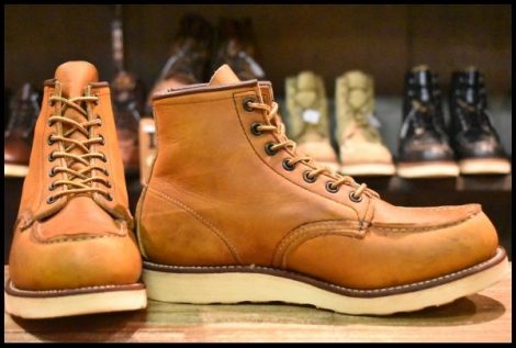 【8E 良品 サイド羽タグ 02年】レッドウィング 875 アイリッシュセッター 茶 オロイジナル モックトゥ ブーツ redwing HOPESMORE
