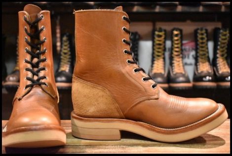 【8.5EE 美品】Rios of Mercedes リオスオブメルセデス ローパーブーツ 3054N ホースバットタン EVAソール HOPESMORE