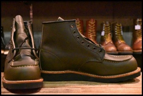 【8D 箱付 未使用 24年】レッドウィング 8828 アルパインポーテージ 深緑 アイリッシュセッター モックトゥ ブーツ redwing HOPESMORE