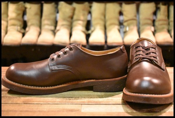 【7D 美品 13年】レッドウィング 8050 フォアマン オックスフォード 茶 チョコレート クローム ローカット ブーツ redwing HOPESMORE