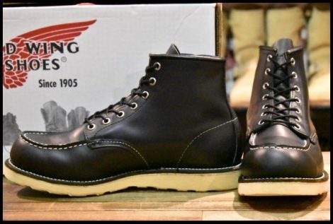 【10D 箱付 良品 06年】レッドウィング 8130 アイリッシュセッター 黒 ブラッククローム モックトゥ 8179 ブーツ redwing HOPESMORE