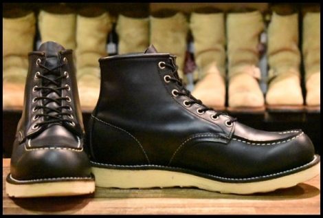 【10D 箱付 良品 06年】レッドウィング 8130 アイリッシュセッター 黒 ブラッククローム モックトゥ 8179 ブーツ redwing HOPESMORE