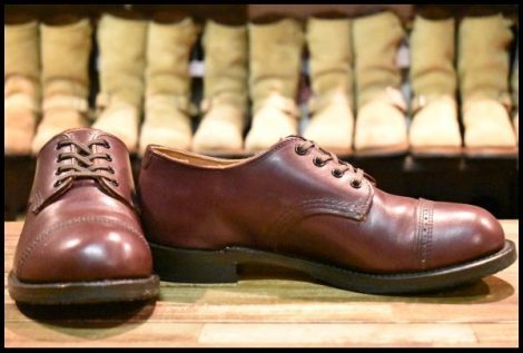 【8D 箱付 美品 15年】レッドウィング 9045 ペイトンオックスフォード ブラックチェリー フェザーストーン ブーツ redwing HOPESMORE