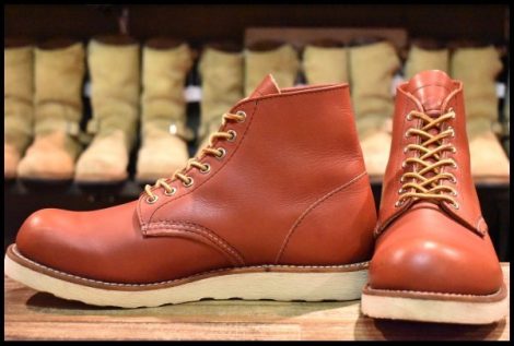 【9.5D 良品 犬タグ復刻 19年】レッドウィング 8166 アイリッシュセッター 赤茶 オロラセット プレーントゥ ブーツ redwing HOPESMORE