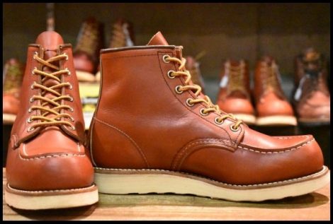 【6.5E 良品 犬タグ復刻 18年】レッドウィング 8875 アイリッシュセッター 赤茶 オロラセット モックトゥ ブーツ redwing HOPESMORE