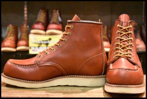 【6.5E 良品 犬タグ復刻 18年】レッドウィング 8875 アイリッシュセッター 赤茶 オロラセット モックトゥ ブーツ redwing HOPESMORE