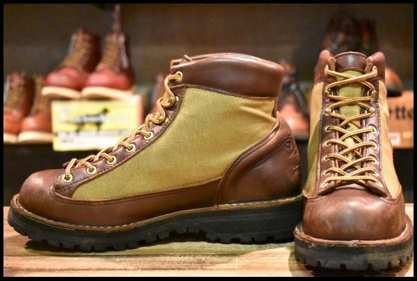 【8EE 良品 白タグ】Danner ダナーライト リバイバル 80660 ブラウン カーキ ゴアテックス 復刻 REVIVAL GORE-TEX ブーツ HOPESMORE